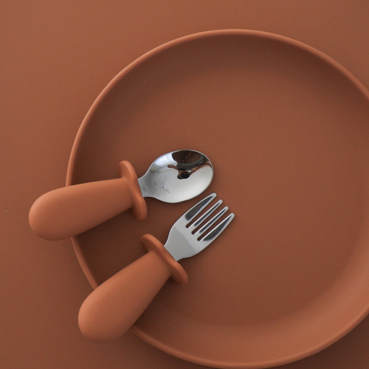 Toddler Cutlery Set Cinnamon