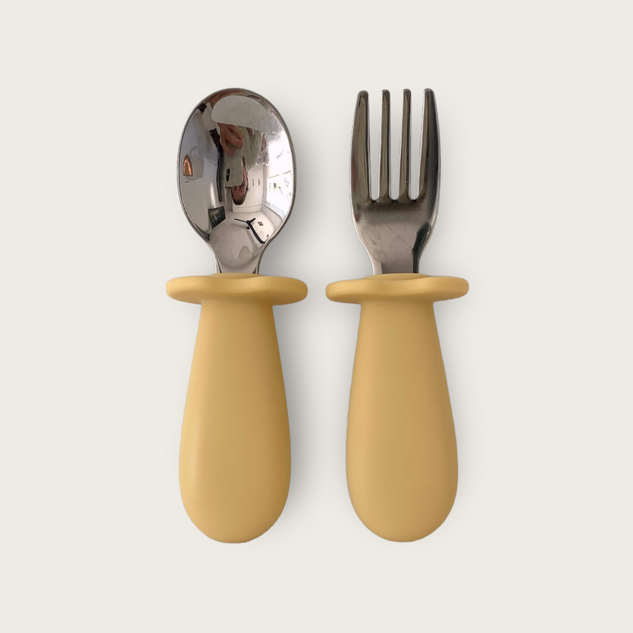 Fork and Spoon Set by Mushie that - The Littles Qatar